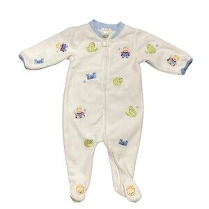 Vintage First Moments Baby Fleece Sleeper 6-9 Months